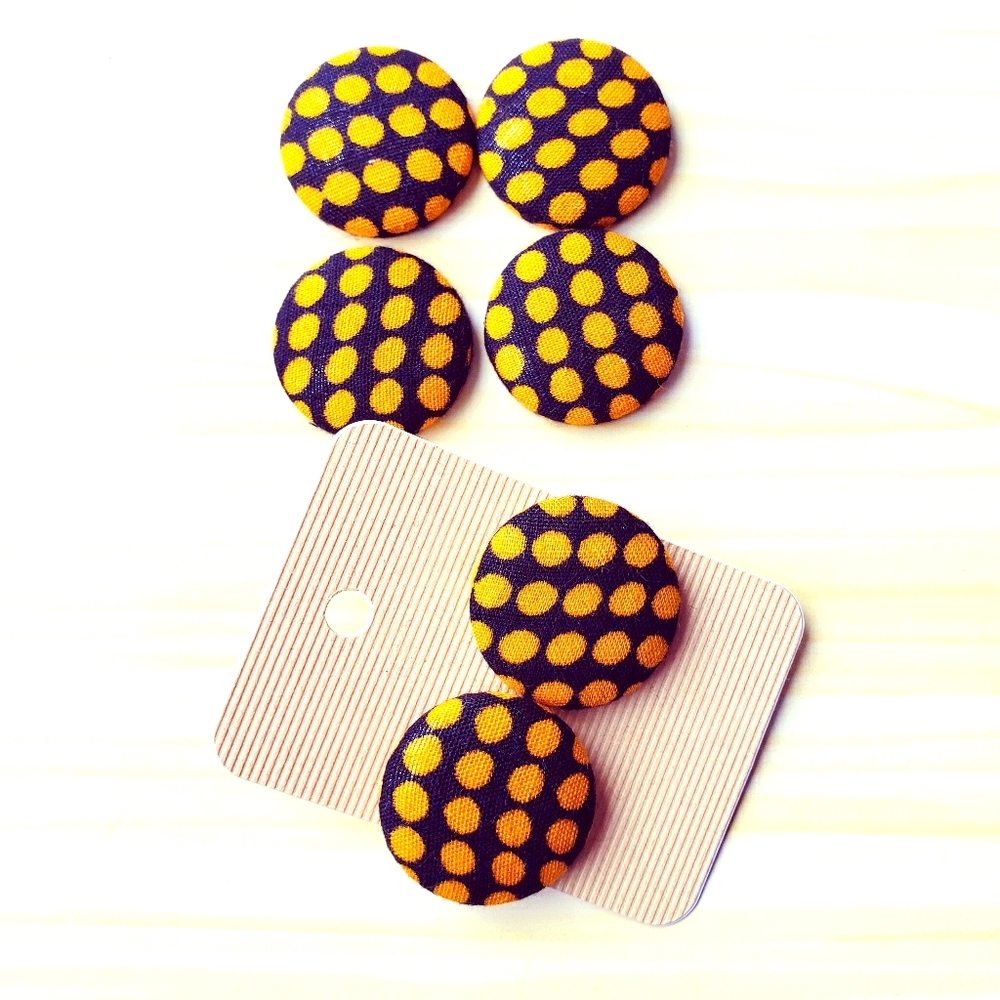 Ankara fabric earings